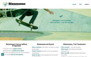 Studio Balbuzard présente le site web de Biznessens