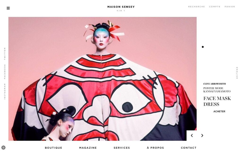 Studio Balbuzard présente le site web de Maison Sensey